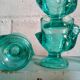 Six colourful glass pods