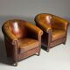Fauteuil club en peau de mouton 2x classique