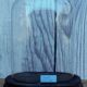 Antique wedding globe in oval glass 27 cm high