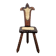 Spanish tripod stool | Cow hide