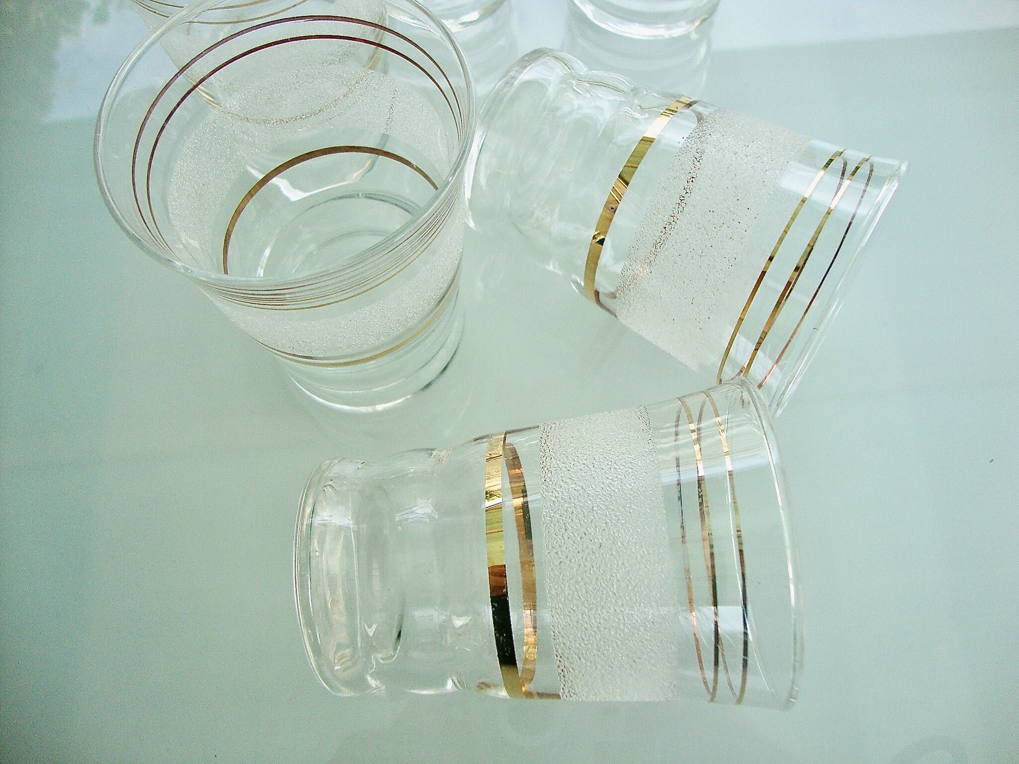 6 granite cup glasses