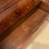 Louis Philippe chest of drawers in elm veneer