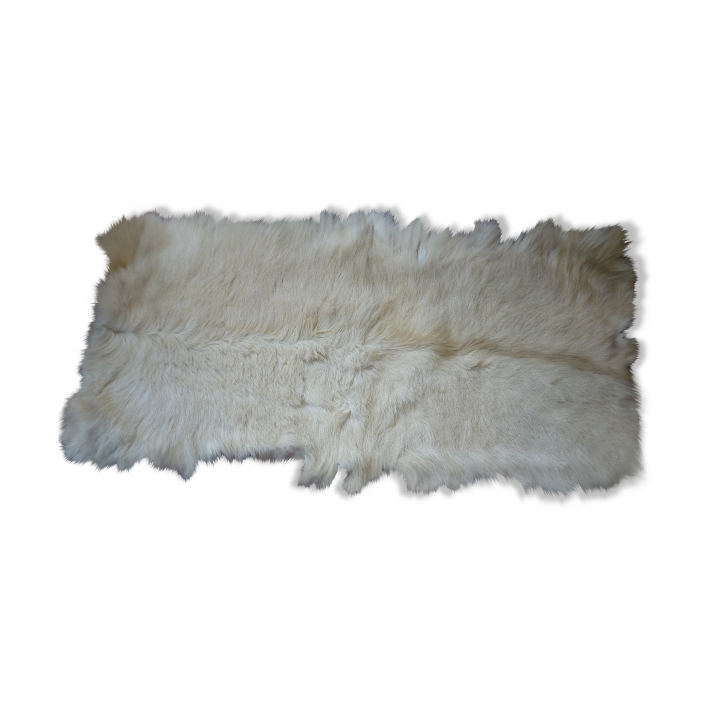 Beige tanned goat skin