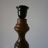 Turned wooden lamp foot