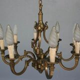 Chandelier bronze 8 branches