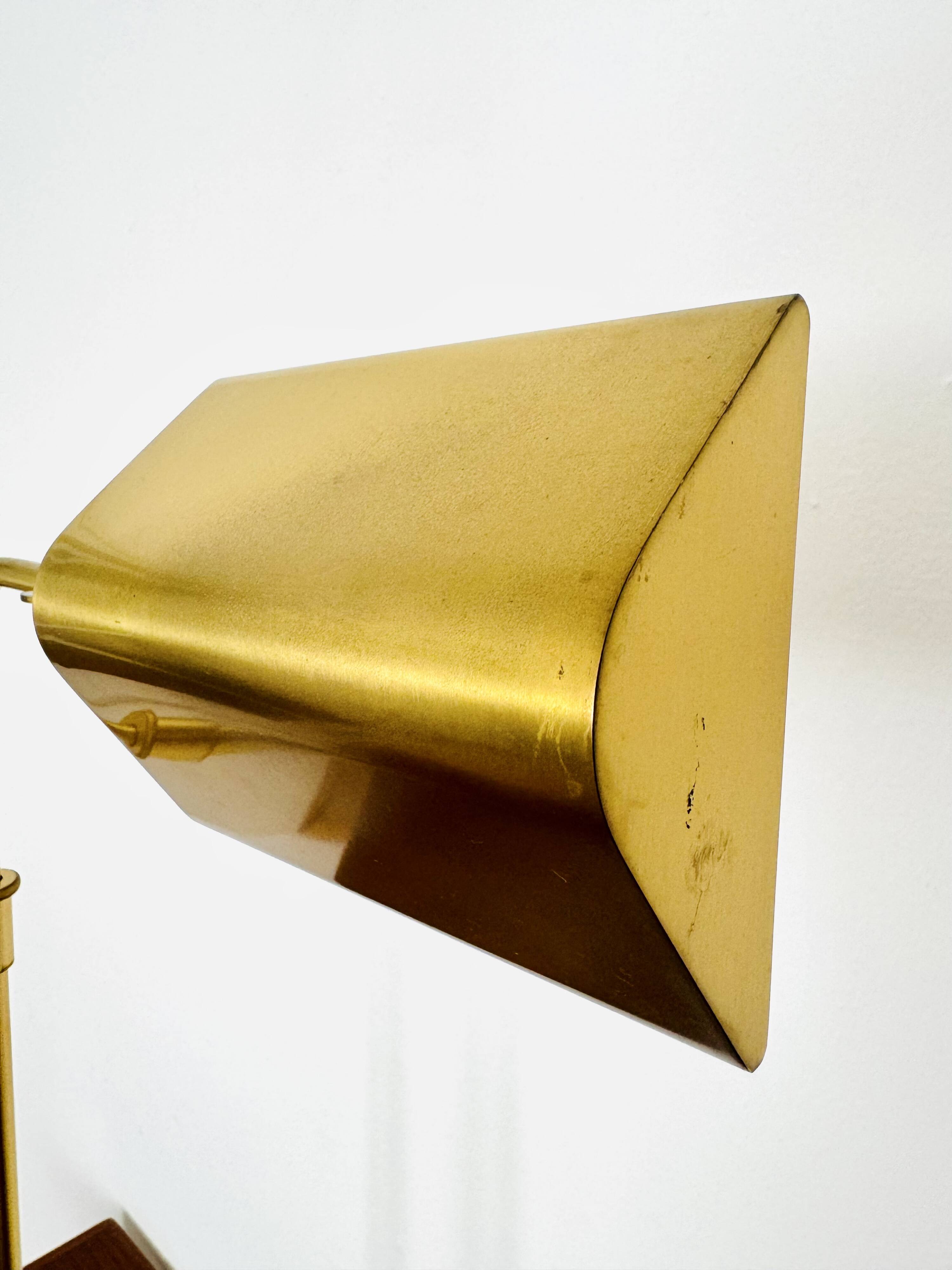 Adjustable Brass Floor Lamp by Florian Schulz