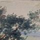 Antique 19th century oil on canvas painting signed Jean Dufau