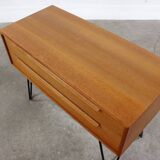 Commode en teck vintage Buffet mcm hairpins années 60 années 70