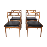 A set of four dining room chairs of teak of danish design, 1960s