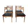 A set of four dining room chairs of teak of danish design, 1960s