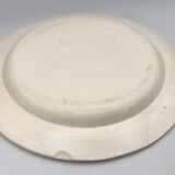 Lot of 6 plates in fine earthenware from choisy-le-roi, p&h, rebus décor; xixth