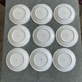 Assiettes anciennes a dessert élégantes en porcelaine de limoges