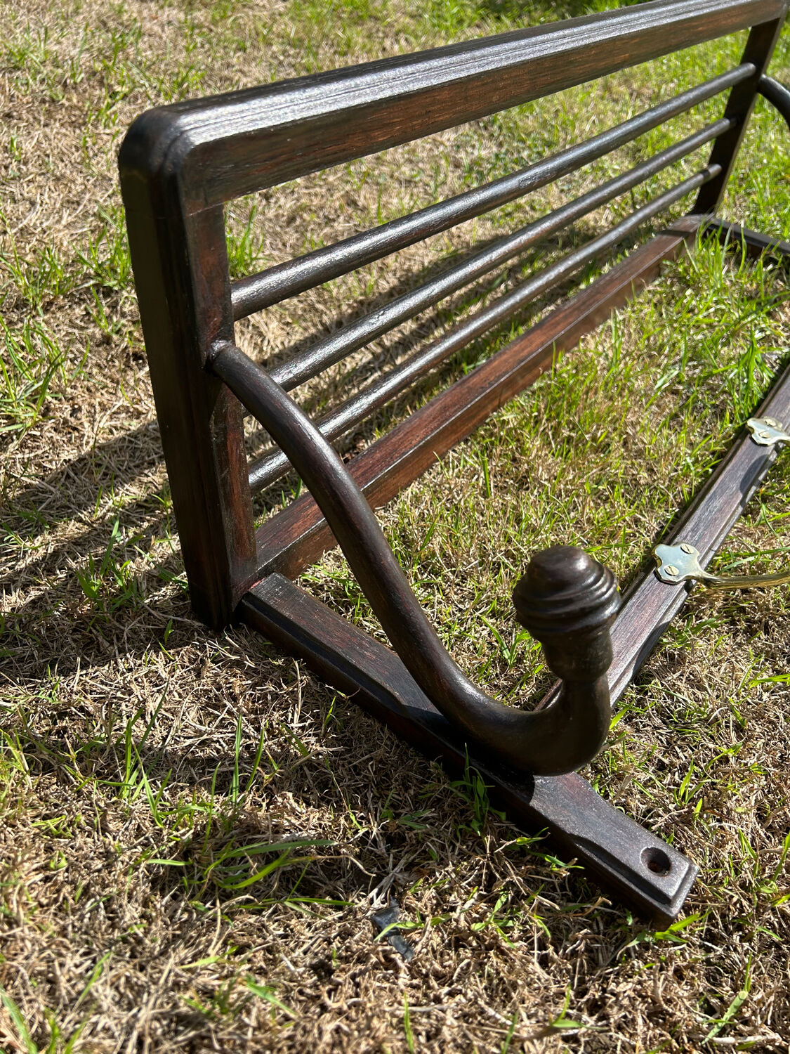 Vintage 1940s bistro wall coat rack