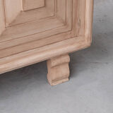 French wooden geometric mid-century sideboard