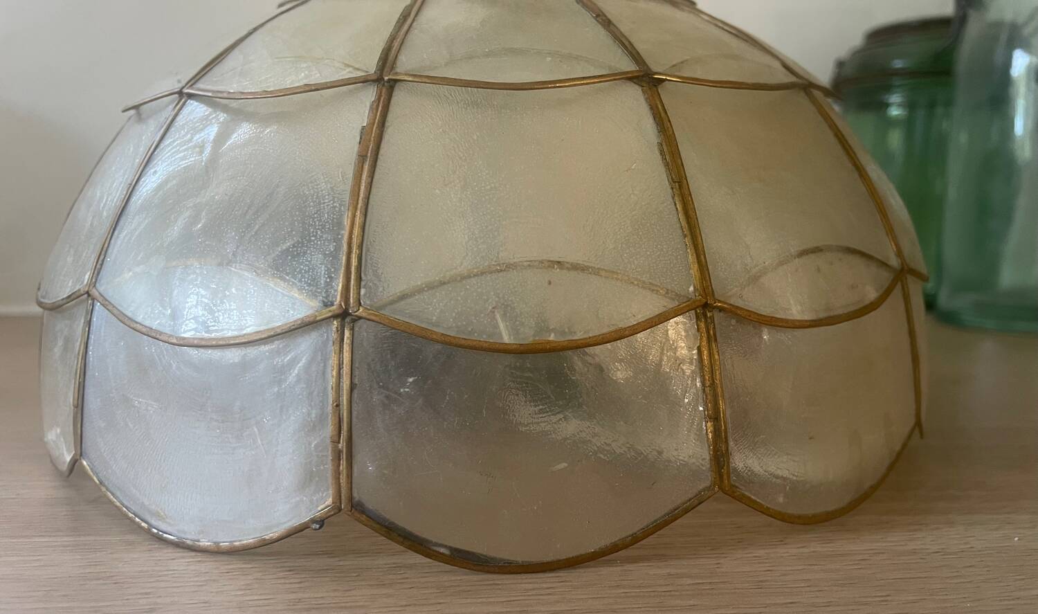 Vintage mother-of-pearl ceiling light