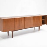 Large vintage Scandinavian teak sideboard – 1960s buffet
