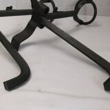 Chenet Landier à bol ancien fonte cheminée accessoire