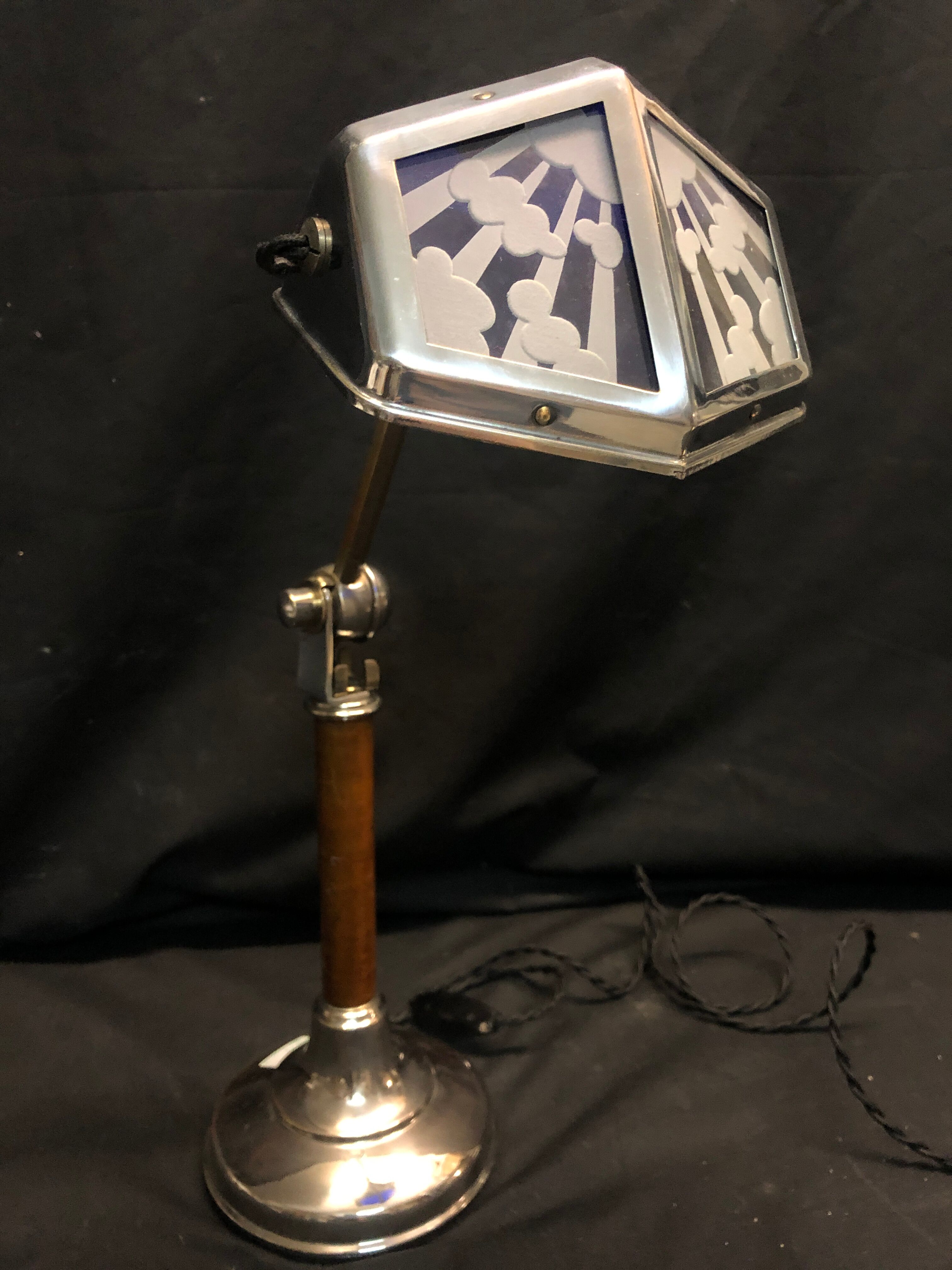 Lampe pirouett 54 cm art deco