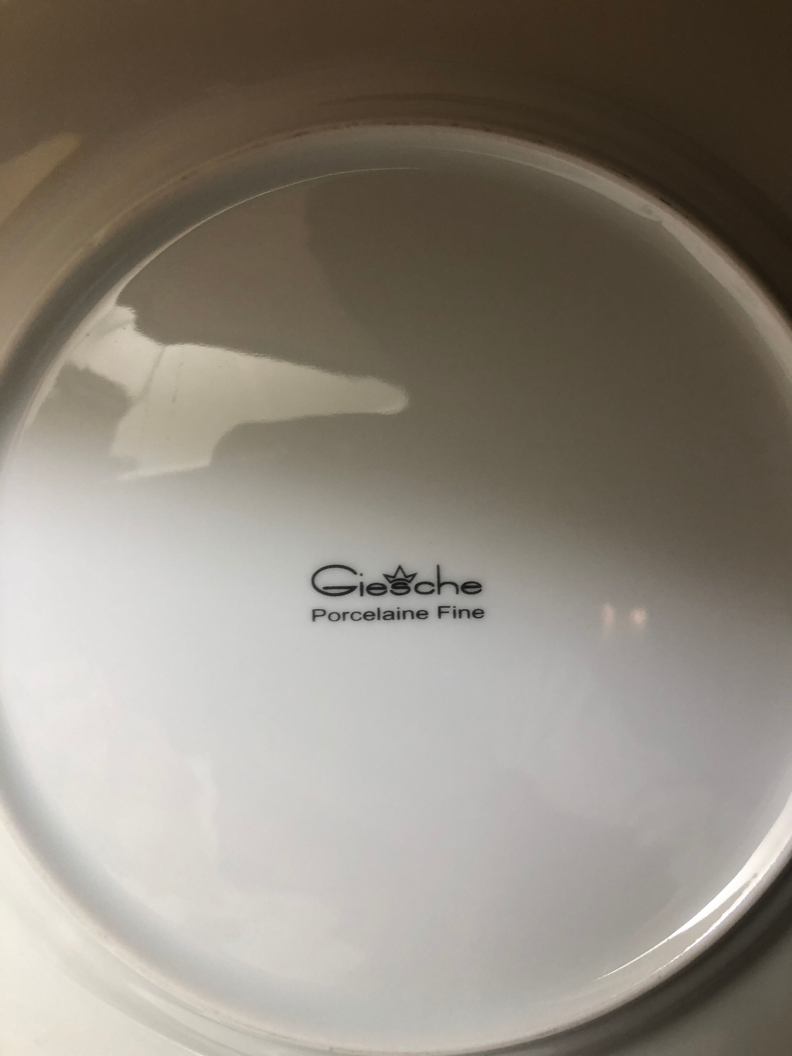 Hunter plates in fine German porcelain GIESCHE