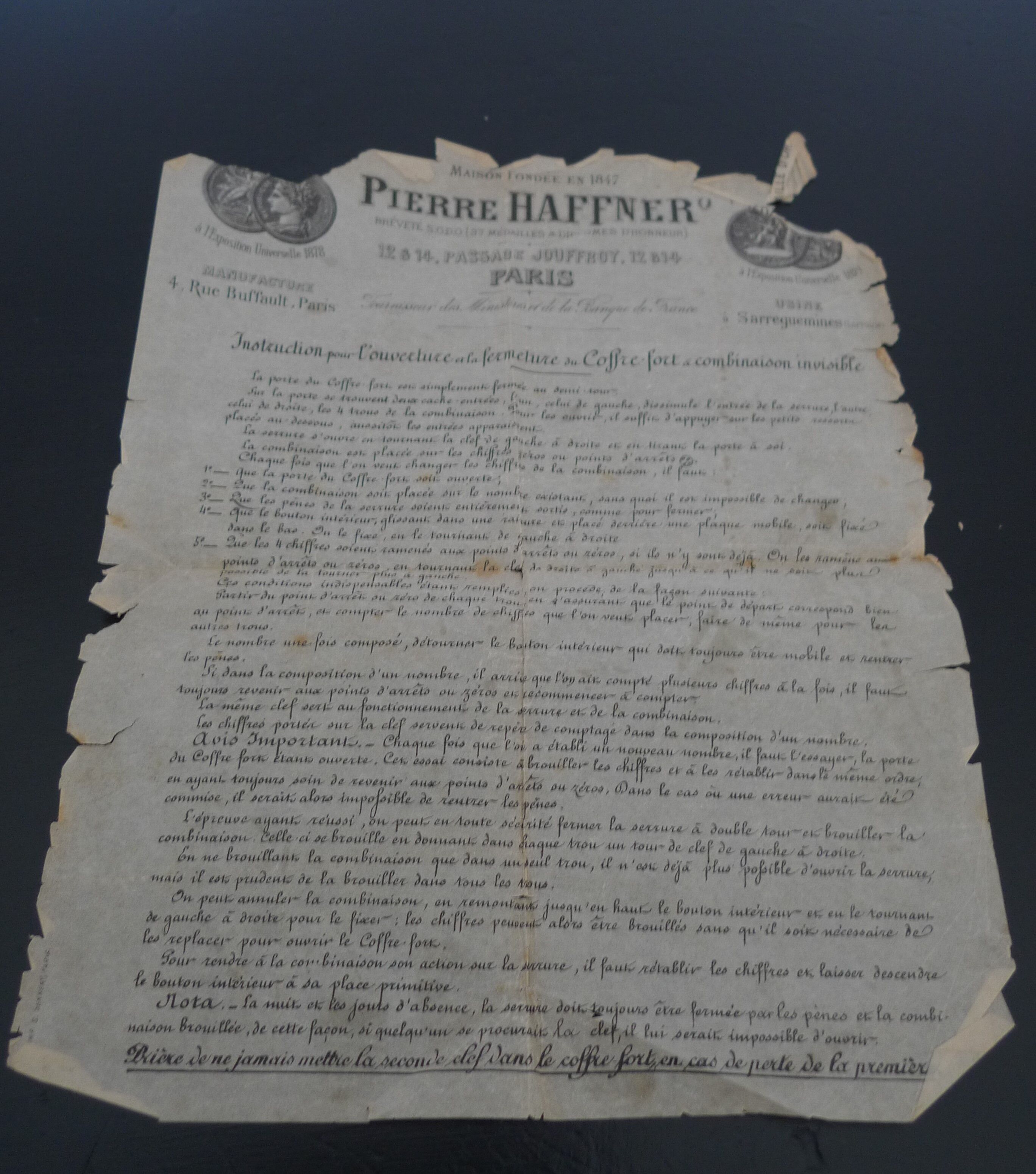 Old Haffner Strong Box