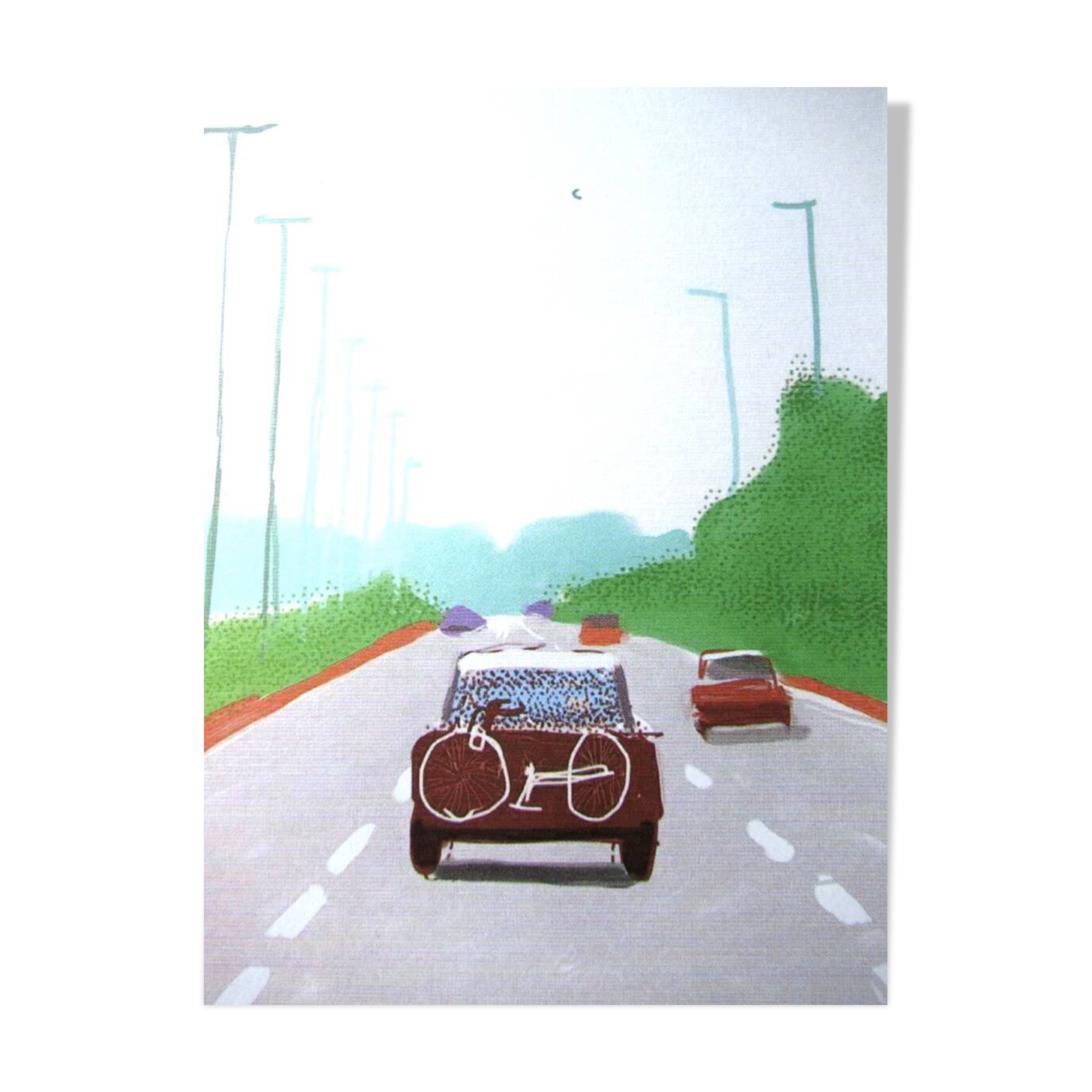 Lithograph by David Hockney, signed and numbered.