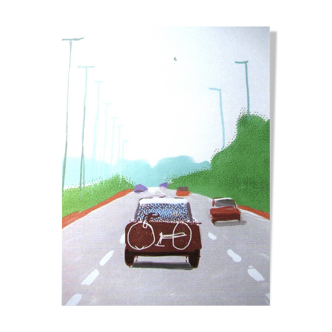 Lithograph by David Hockney, signed and numbered.
