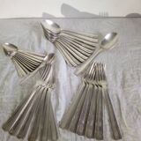 40's silver plated metal cutlery set 36 pieces