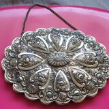 Miroir ottoman en argent massif