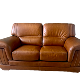 Two-seater leather sofa