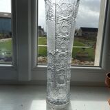 Carved crystal vase - Mid-twentieth century