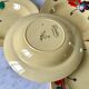 Lot of 4 hollow plates digoin sarreguemines model "ginette" years 30-40