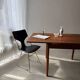 Scandinavian design dining table in solid teak from the 1960s.