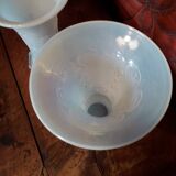 Vases opaline Charles X porte-ananas