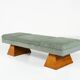 Contemporary Bench, Wood and Fabric, Italy