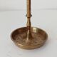 Vintage candle holder in solid gold brass