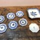 Glass underside and ceramic ramekin Gien France 60s
