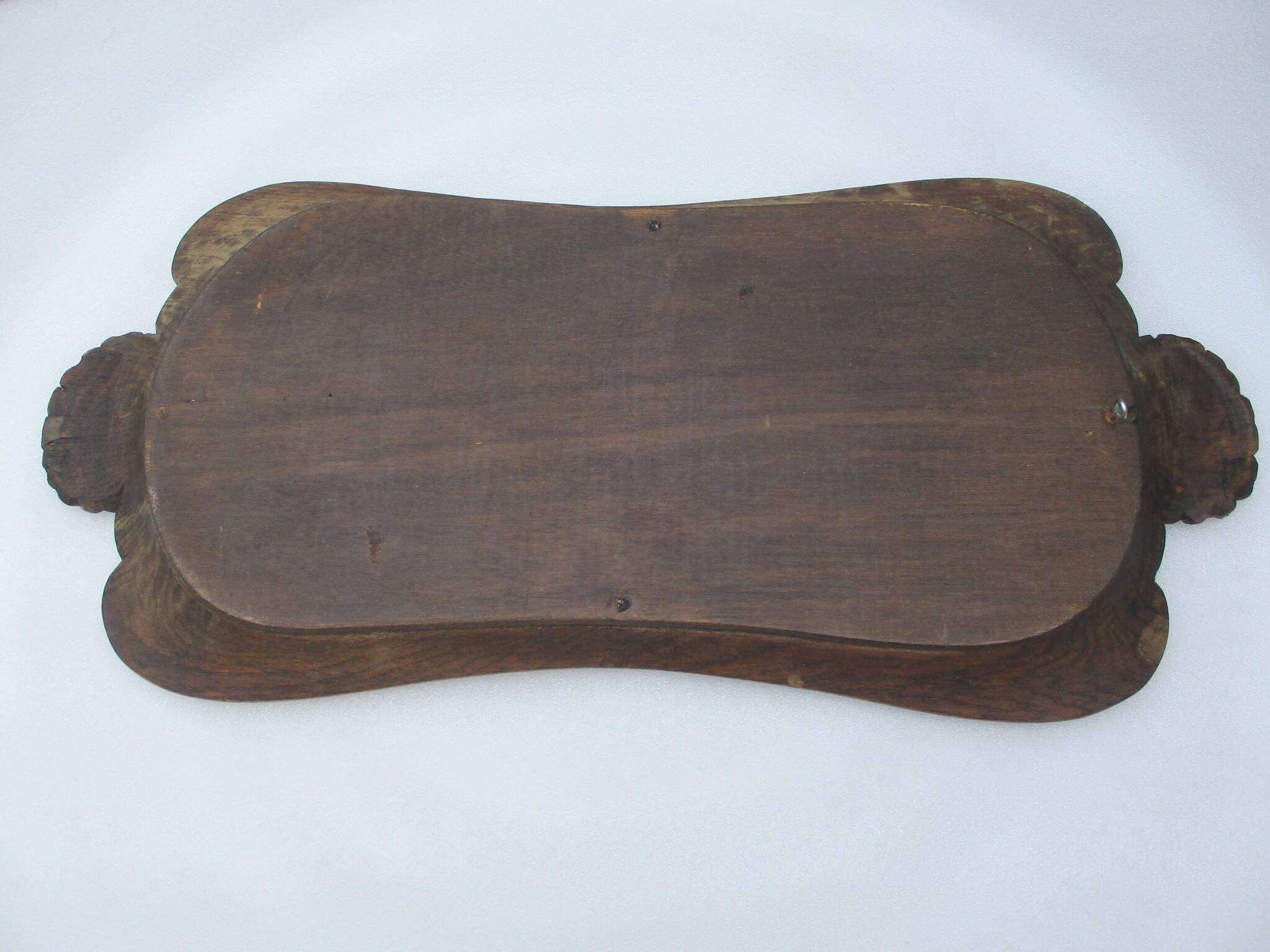 Antique carved wooden mirror