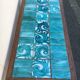 Old green ceramic coffee table from Cazaux