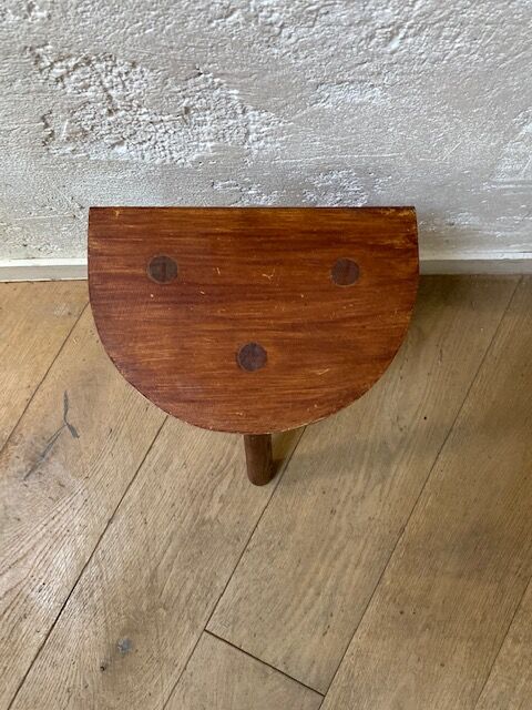 Wooden tripod stool