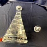 Swirl Design Glass Carafe