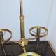 Vintage chandelier 3 branches 60-70 years in golden brass