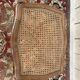 Tabouret bas ou repose pied de style Louis XV en cannage