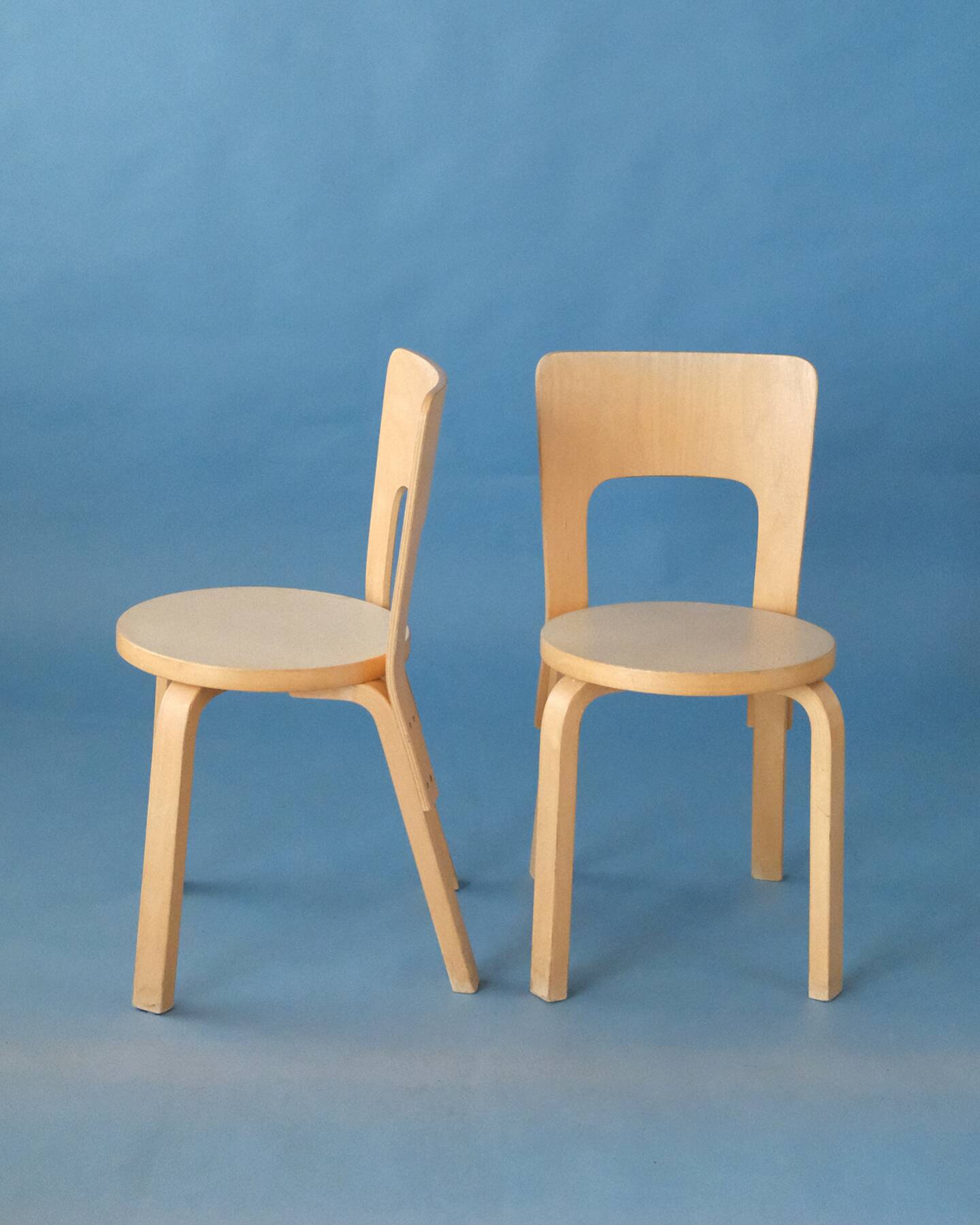 Set of 4 Chair 66, Alvar Aalto, Artek