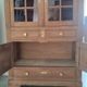 Vintage oak display cabinet