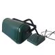 Old Vintage Functional Art Deco Green Enameled Industrial Desk Lamp