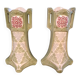 Ensemble de 2 vases Barbotine Art Nouveau - Keller et Guerin