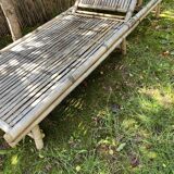Bamboo deckchair