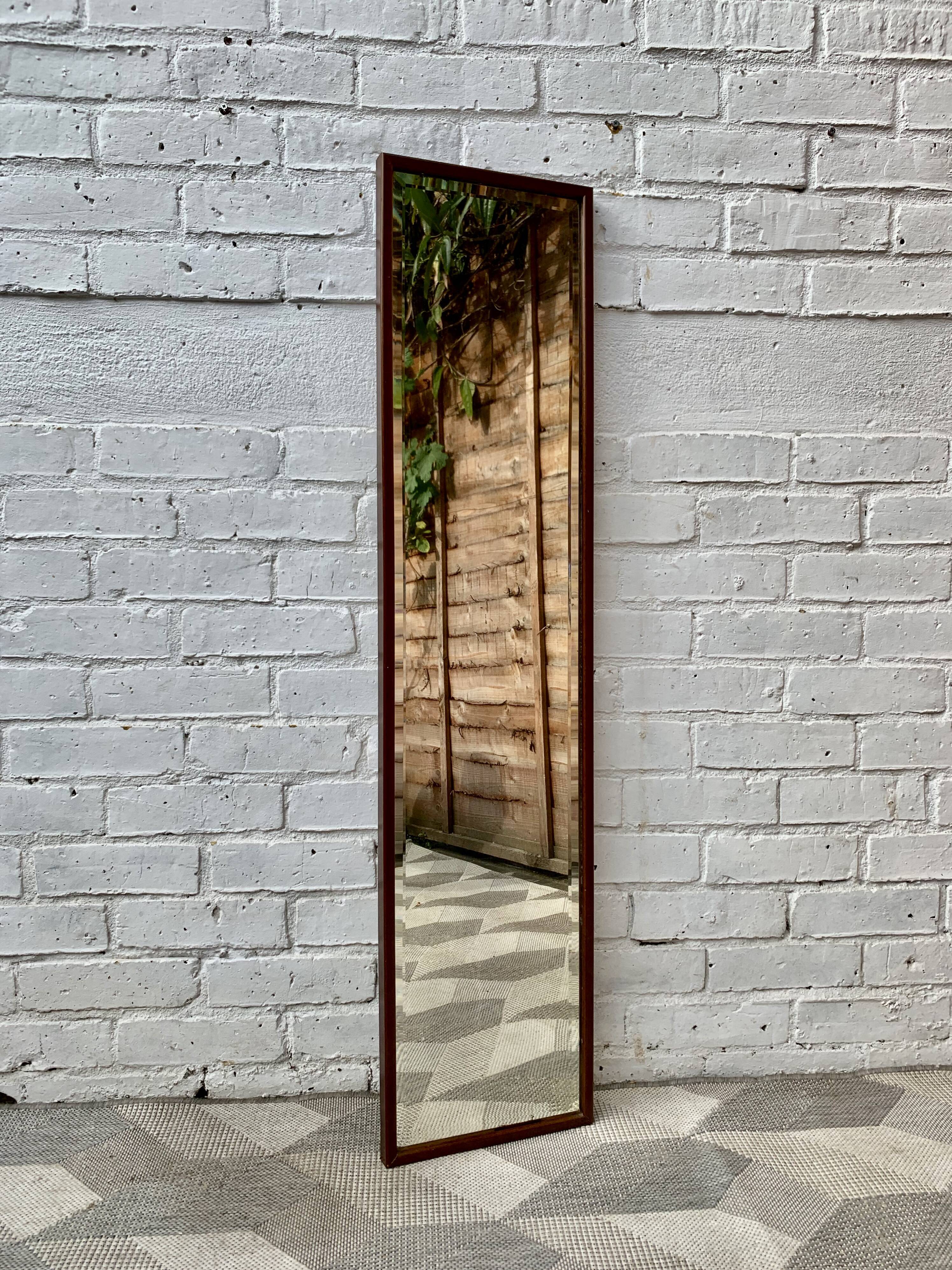 Wall mirror wood frame 119x28cm