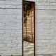 Wall mirror wood frame 119x28cm