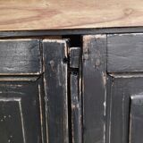 Buffet Noir et Bois Ancien